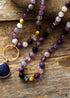 Boho Necklace, Fluorite Lapis